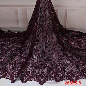 

2019 High Quality Lace Fabrics Wedding Bridal Fabric New Fashion French Lace Fabric For Wedding Dress QF2665B-6