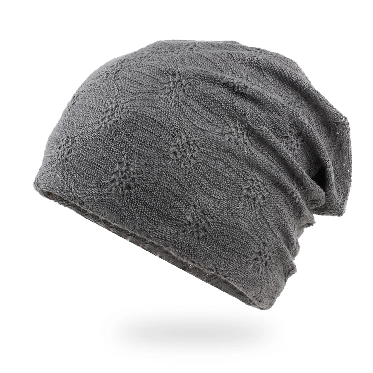 LNPBD Women's Hat for Spring and Autumn Thin Breathable Cotton Cap  Gray