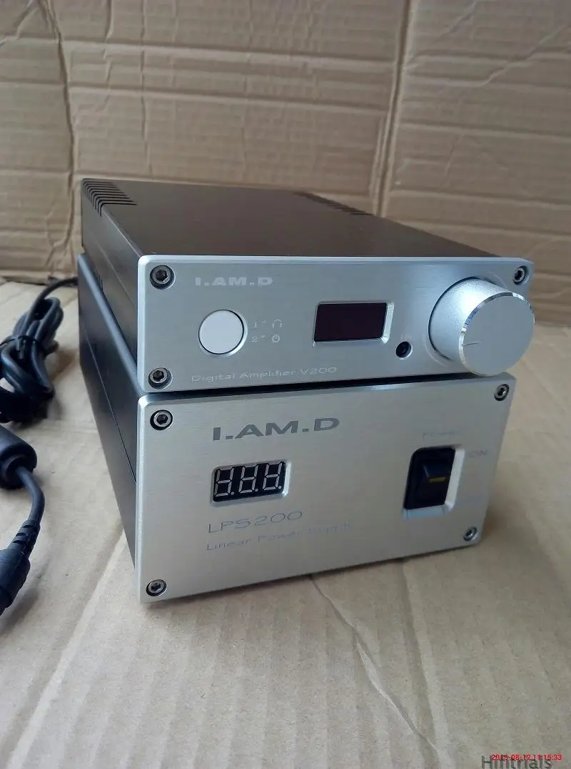 

V200 Pure Digital Headphone Amplifier 150W*2 XMOS208 24Bit/192KHz Input USB/Optical/Coaxial +LPS210 Linear Power Supply