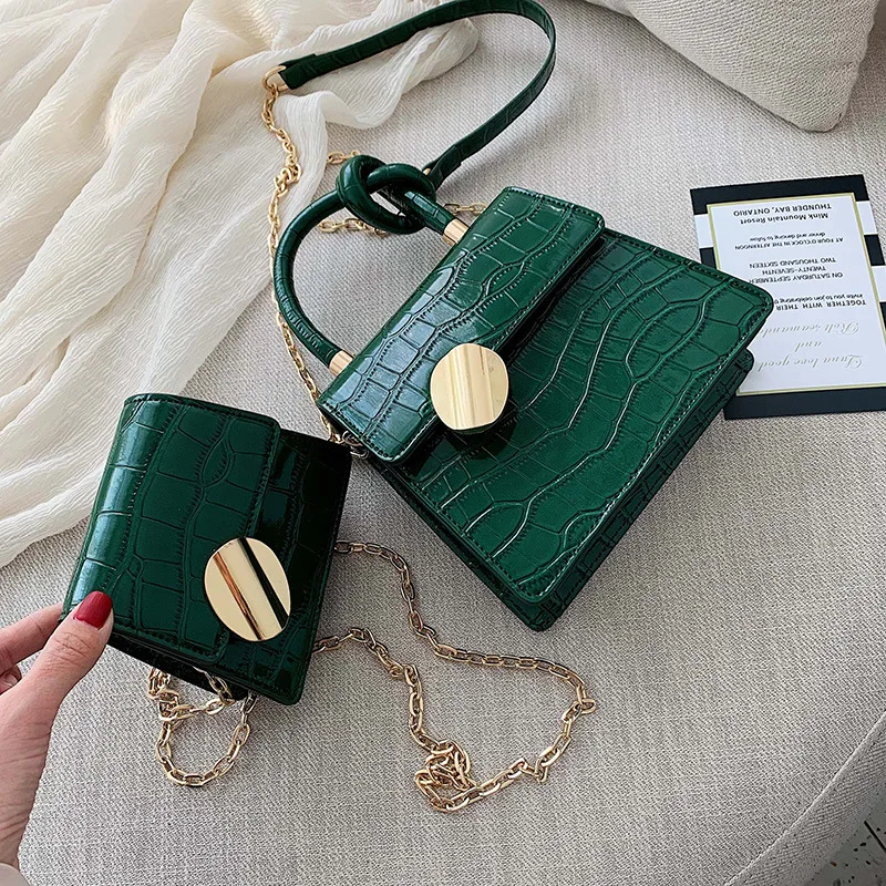 

Quality Stone Pattern Leather Crossbody Bag Women Designer Small Handbags Chain Shoulder Messenger Bag Mini Purses Hand Bag C349