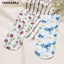[EIOISAPRA] жаккардовые носки с цветочным принтом женские модные креативные художественные носки Reto Meias Japan Harajuku Calcetines Mujer