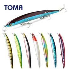 TOMA suspender Minnow señuelo para pesca Wobbler 145mm 20g flotante duro señuelo Artificial Crankbait lubina cebo de pesca