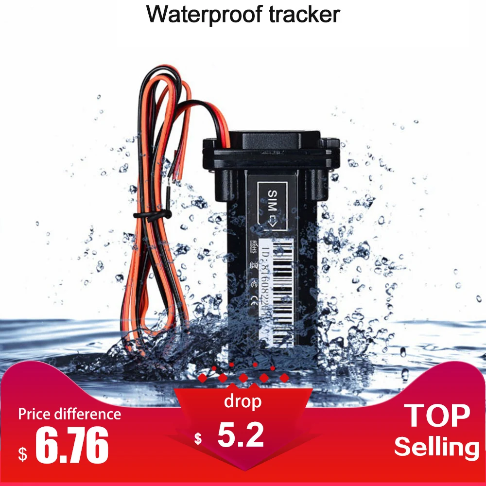 Waterproof Builtin Battery GSM GPRS GPS tracker for Car motorcycle vehicle tracking device with online tracking system locator