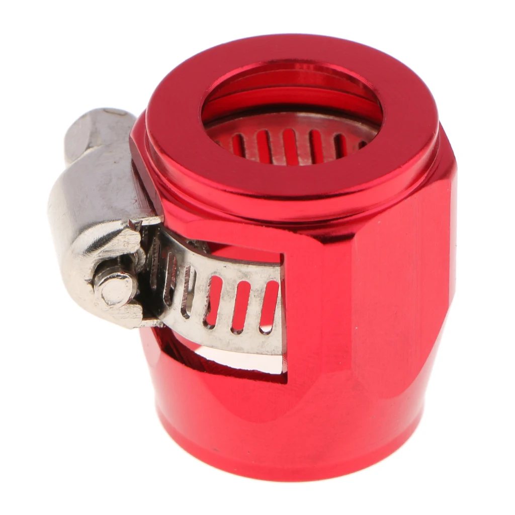 1PC AN8 Fuel Hose Line End Cover Clamp Adapter Aluminum Anodize Fitting Universal for Fuel Water Oil Air Line End Finisher