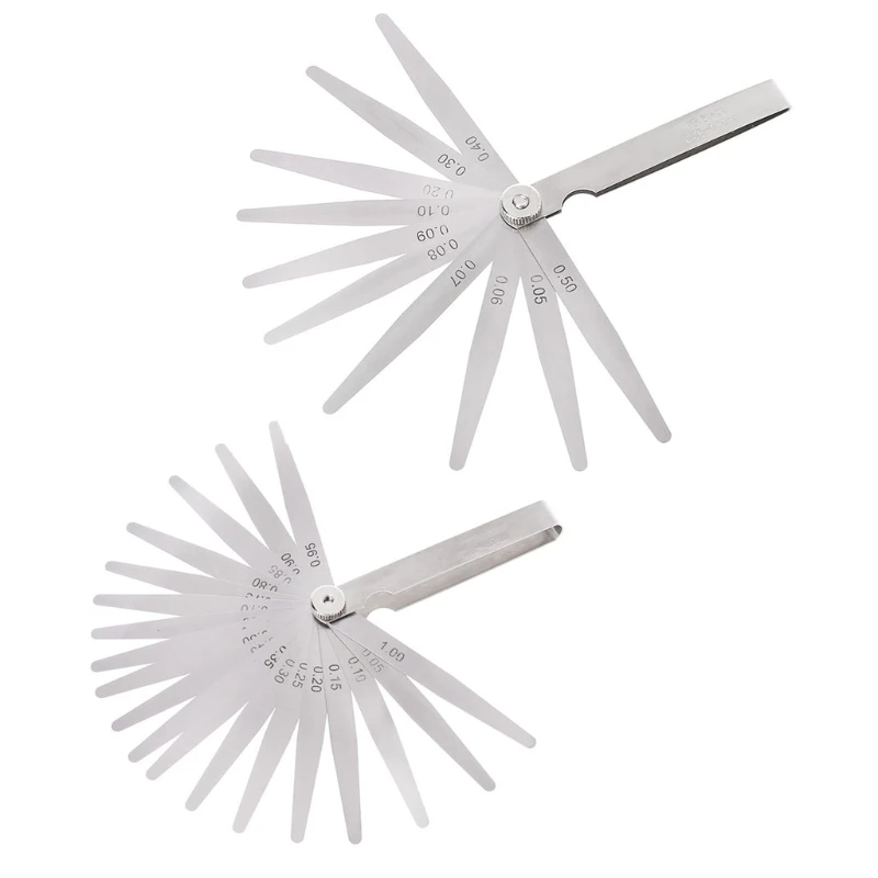 0.05 1mm 20 Blade Feeler Gauge Gage Thickness Measurment Tool Metric