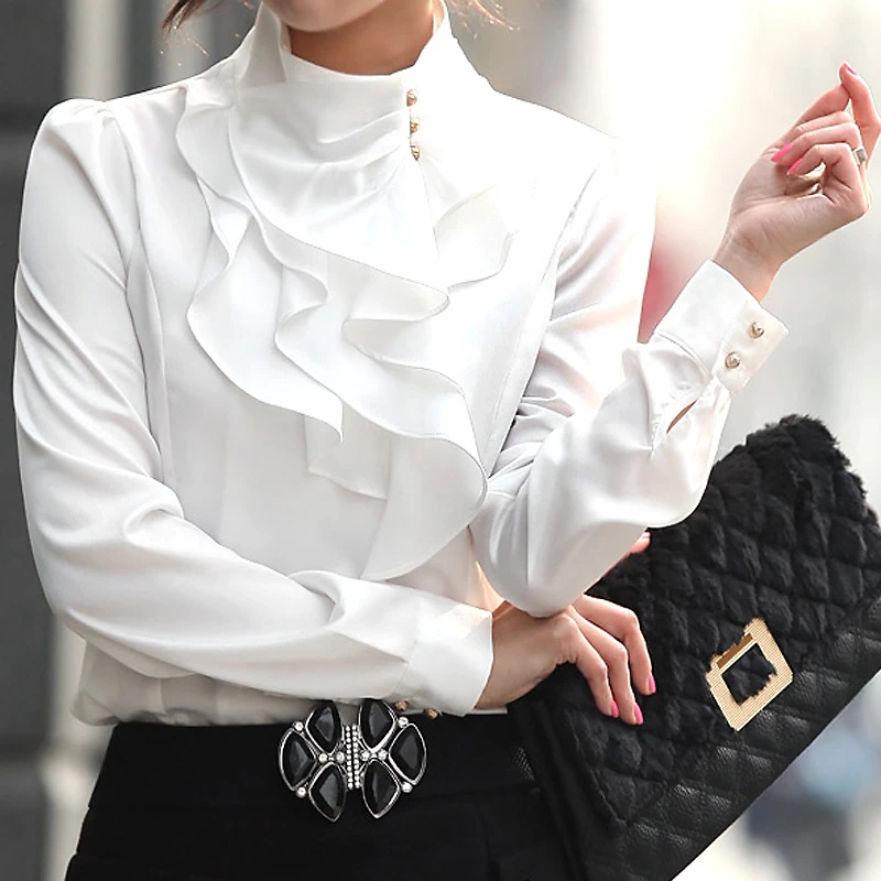 Aliexpress.com : Buy Fashion stand collar long sleeve