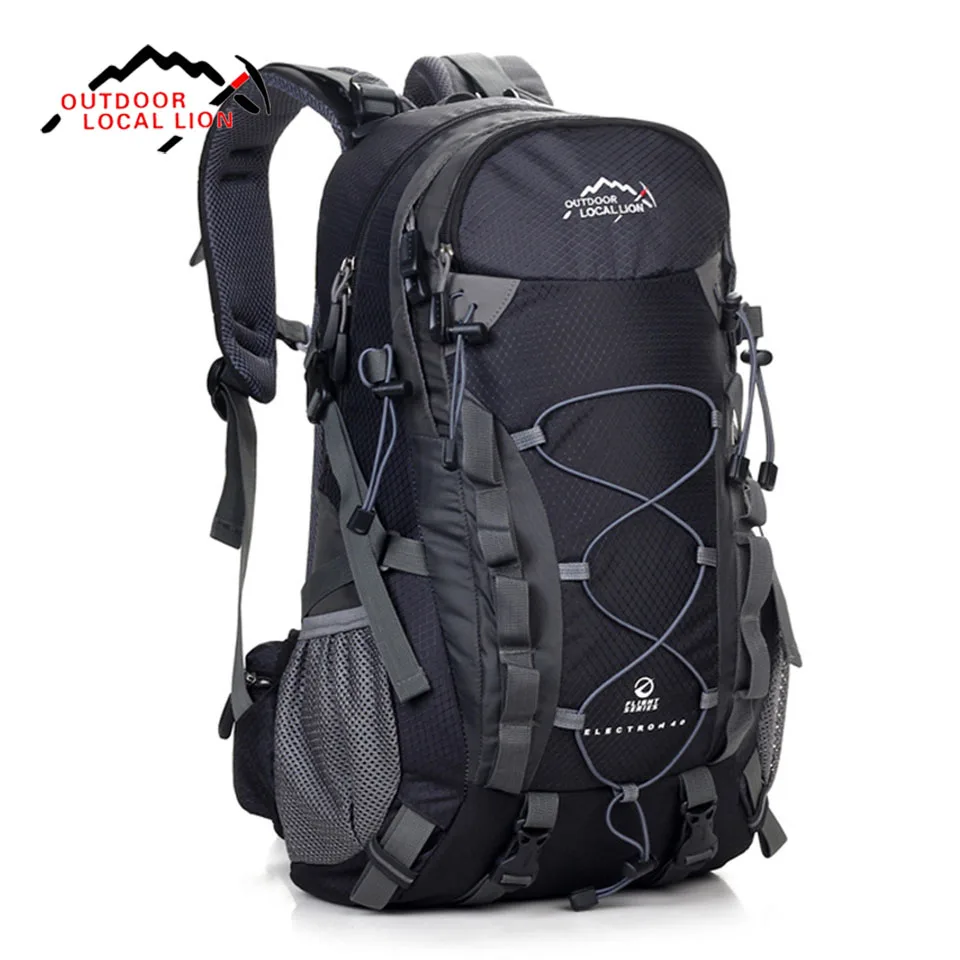 LOCAL LION Outdoor Sports Bag 40L Mountaineering Backpack Functional Men Women Bag Bolsas Femininas Hiking traveling Bag