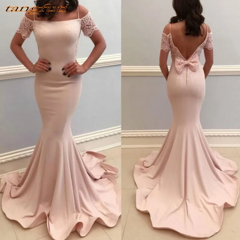 Blush Evening Dresses Long Party Mermaid Women Formal Evening Prom