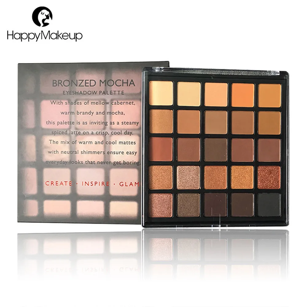 

2 Style 25 colors Makeup Cosmetic Eyeshadow Powder Highlighter Shimmer Matte Set Professional Gliltter Shine Eye Shadow C529