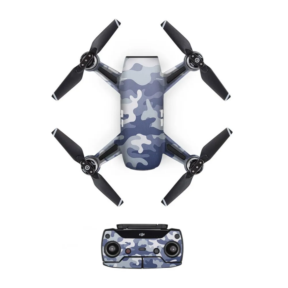 

Waterproof DJI Mavic Spark Stickers Battery Decal Remote Controller Skin Full Set Drone Body Sticker for DJI Spark Pure Color