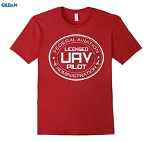 GILDAN Camisa GILDAN Engraçado Piloto Zangão UAV Drone Presentes do Amante de Licença Camisas