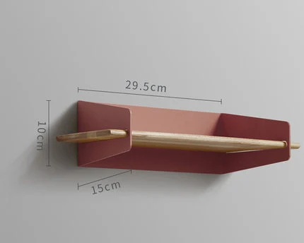 Collalily скандинавские настенные украшения Журнал хранения Держатели Стойки деревянная Современная дизайнерская вешалка для коридора рельсы bookrack - Цвет: M