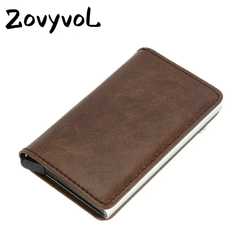 

2019 Business Card Holder for Plastic Cards Purse Women Men Credit Card Case Automatic Credit Cards Women Wallet small purse