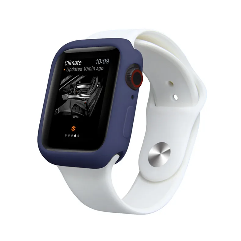 Чехол для Apple Watch 5 4 band 44 мм 40 мм силиконовый чехол iwatch 3 2 1 band 42 мм 38 мм крышка ударопрочный чехол