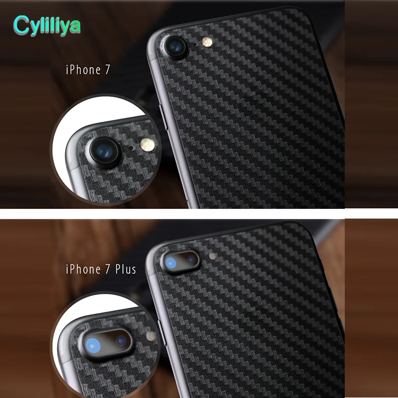 Для iphone X 8 Plus 3D чехол против отпечатков пальцев черный углерод волокно задняя защитная пленка наклейка наклейки для iphone 7 6s