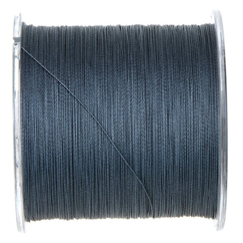 

500M 50LB Colorful 4 Strands Multifilament PE Braid Fishing Line (Grey)