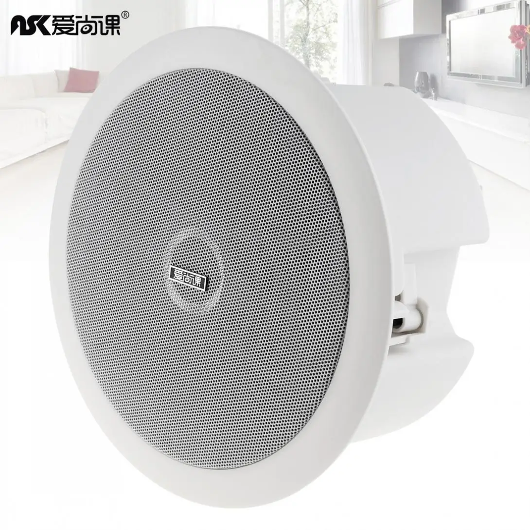 Durable 6 Inch 10W Round High Sensitivity Coaxial Radio Ceiling Speaker