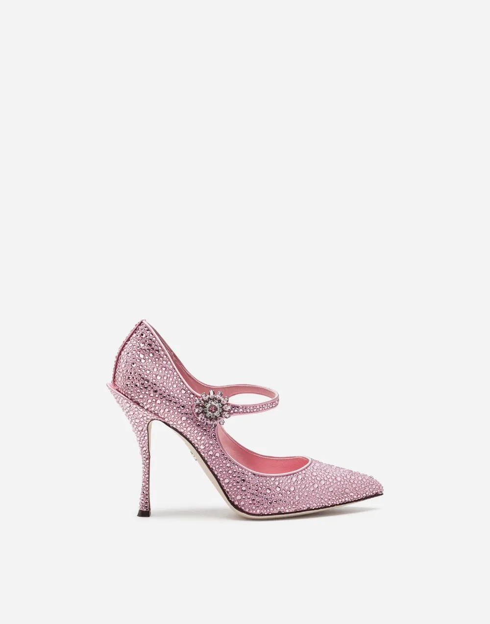 

newest fall pink shoes woman 10 cm stiletto heel Rhinestone mary jane shoes luxury high heels shoe women designers zapatos mujer