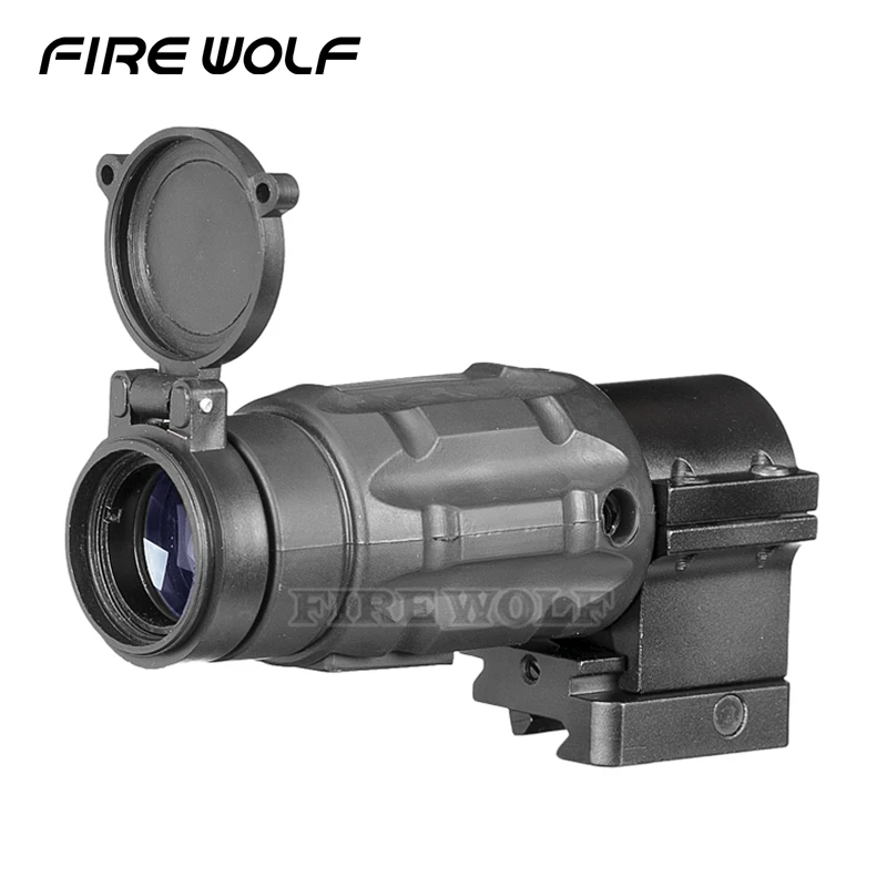 

Tactical Hunting Red Dot Optic Sight Gun Holographic Rifle Scope Ap Style 3x Magnifier Scope With Qd Twist Ris Weaver Mount