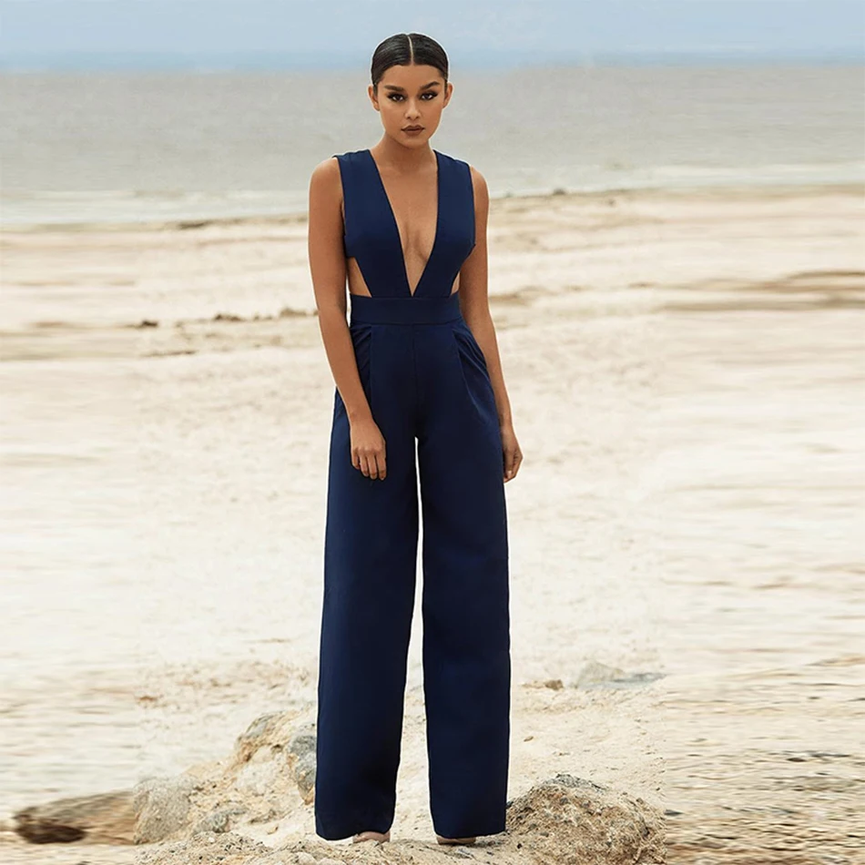 2017 New Summer Bodysuit Women Sexy Full Length Celebrity Party