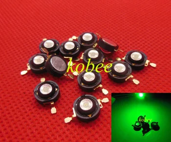 

3W High Power Green Color 520nm-525nm Bulb Lamp Light emitter with 20mm star PCB