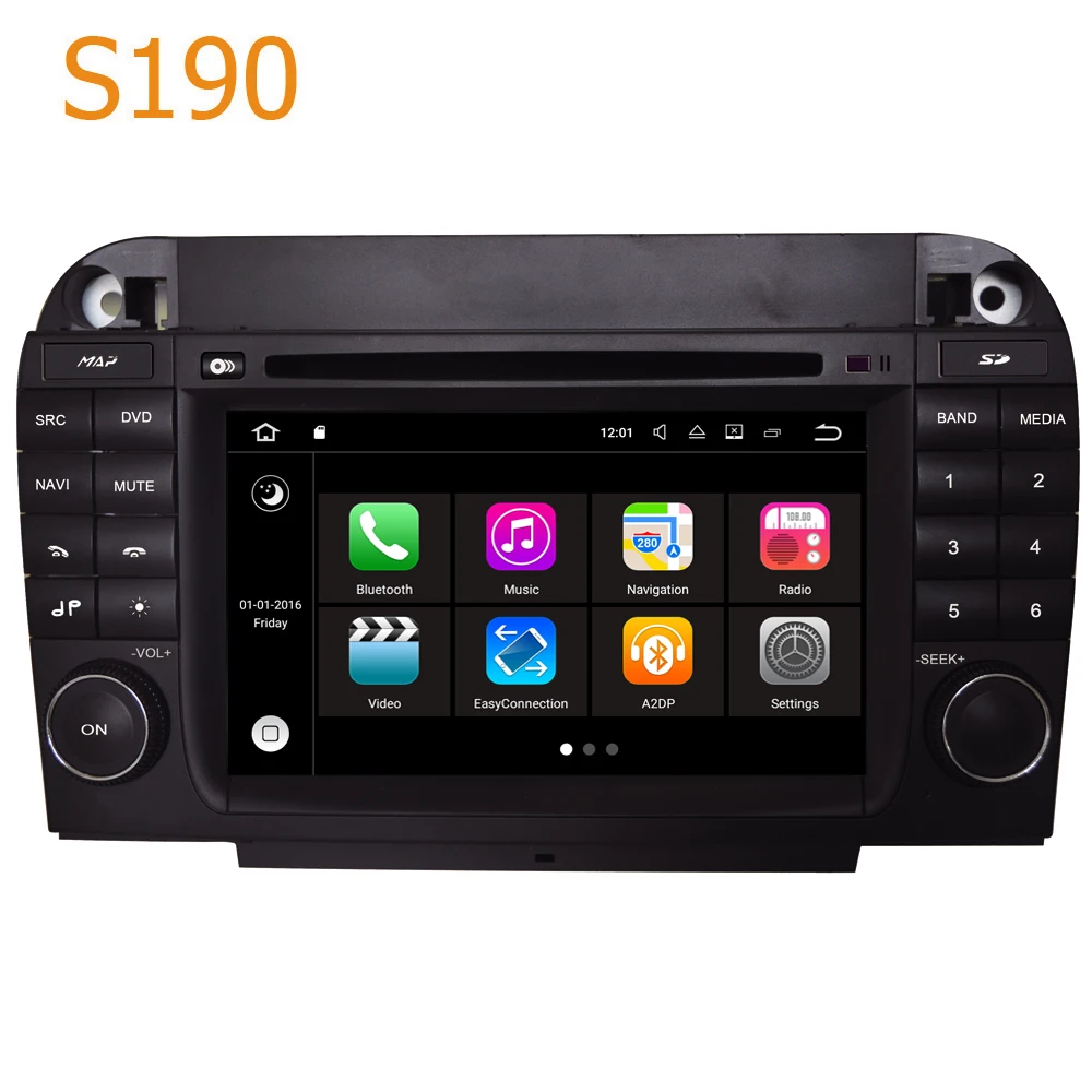 Road Top Winca S190 Android 7.1 System Car GPS DVD Player Head Unit for
