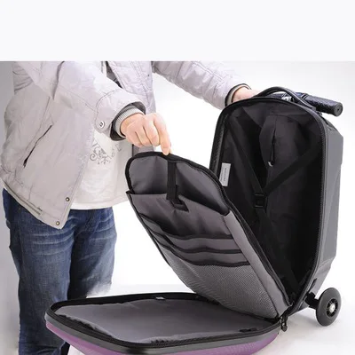 US $147.42 CARRYLOVE Cartoon Luggage Series 21 Size Super Skateboard PC Rolling Luggage Spinner Brand Travel Suitcase