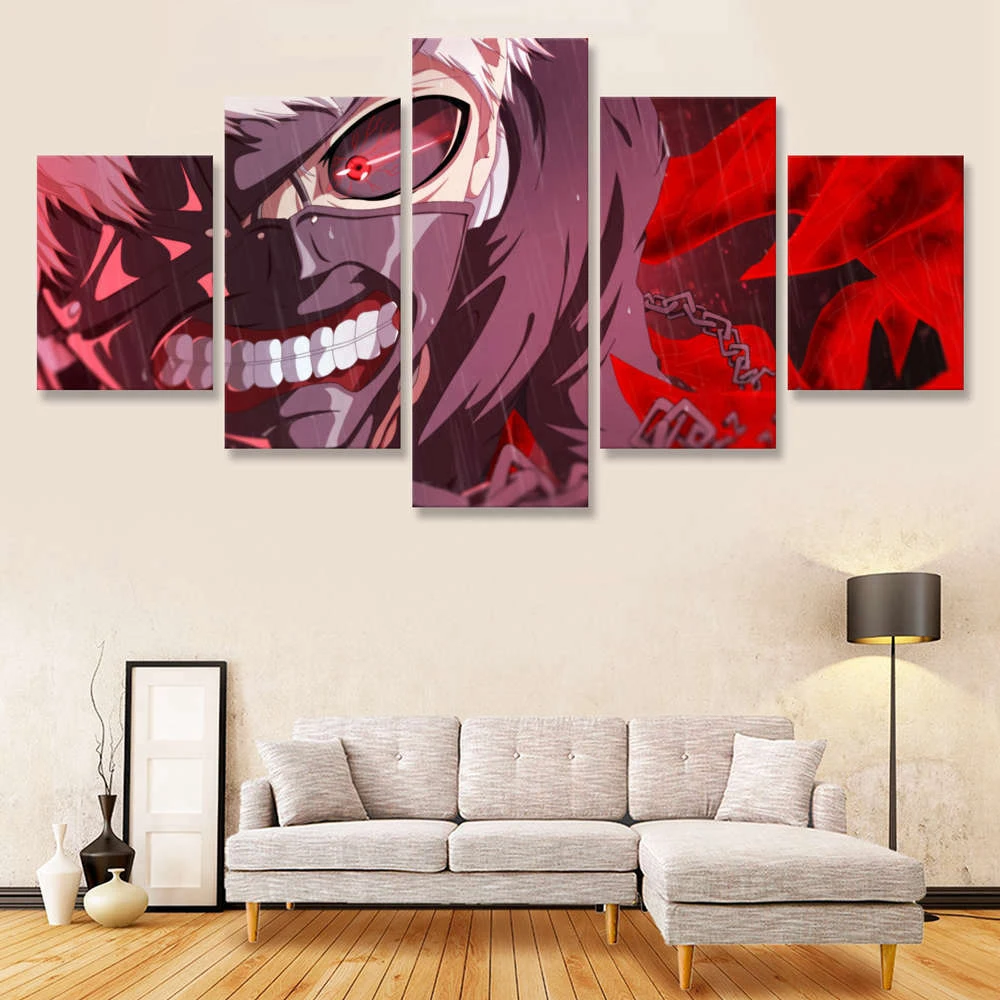 Tokyo-Ghoul-Ken-Kaneki-5-Panels-Canvas-Art-Wall-Decor-Paintings-for-Bedroom-Decoration-A2285 (4)