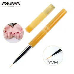 ANGNYA 9 мм ногтей кисть цветок рисунок линии Pen акрил UV гель для ногтей Nails Советы Design Tool маникюр кисти A150