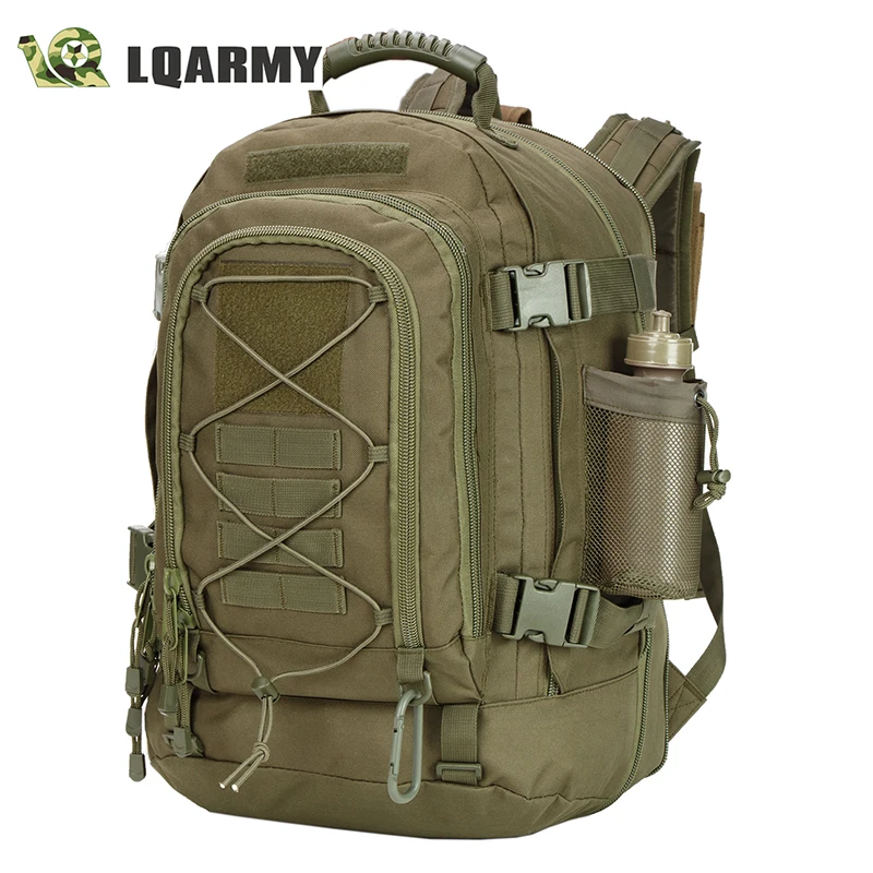 

LQARMY Military Tactical Assault Backpack 3-Day Expandable Backpack Extreme Water Resistant Molle Rucksack for Outdoors (OD)