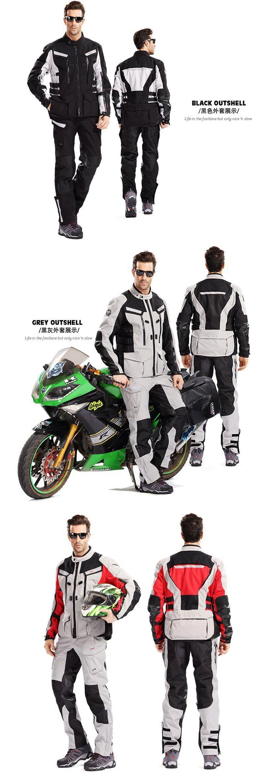 1 шт DUHAN мужские мотоциклетные туристические штаны для верховой езды Водонепроницаемые непромокаемые штаны гоночные брюки мотоциклетные штаны