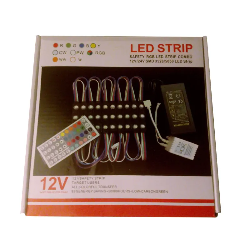 DC12V SMD 5050 IP65 Водонепроницаемый 20 шт./лот светодиодный модуль лампы RGB 3 светодиода