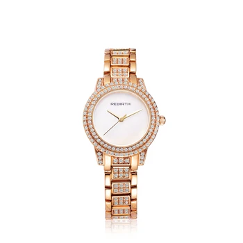 

REBIRTH New Women Rhinestone Watches Lady Dress Women watch Diamond Luxury brand Bracelet Wristwatch ladies Crystal Quartz Clock