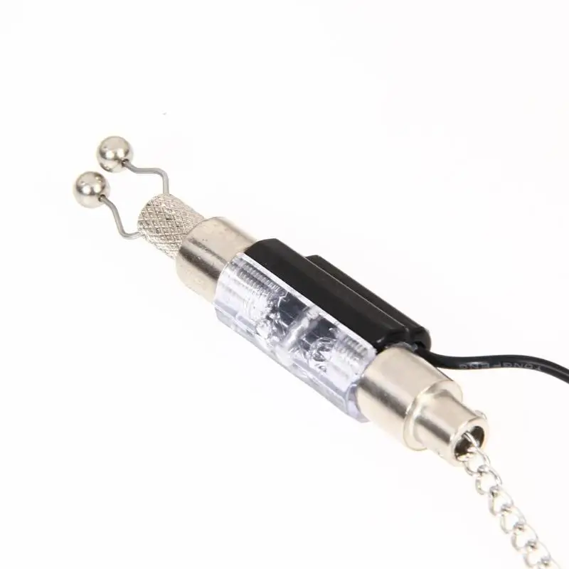 

23CM LED Light Illuminated Indicator Fishing Swinger ABS Iron Fishing Tackle Box Fishing Alerts Bite Alarm Hanger Swinger