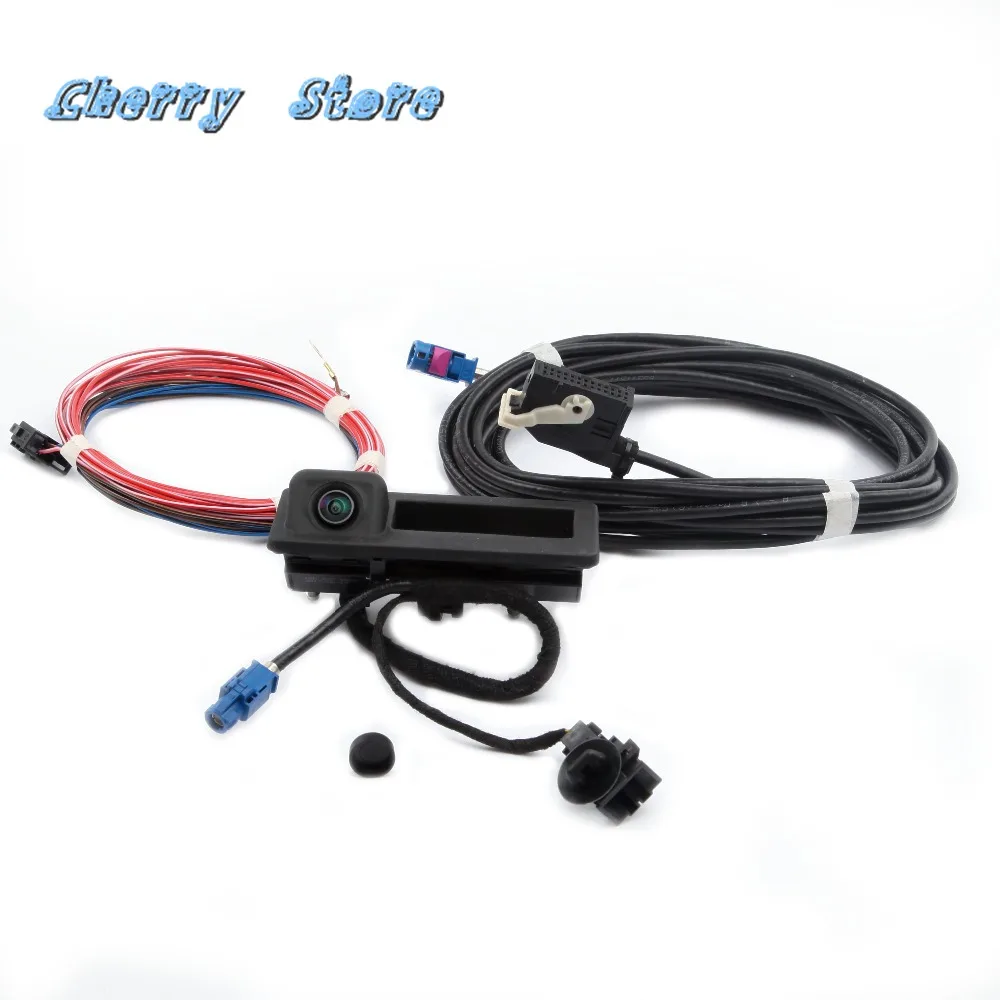 Новинка 56D 827 566 A камера заднего вида и комплект жгутов для VW Golf Tiguan Passat RCD 510 RNS