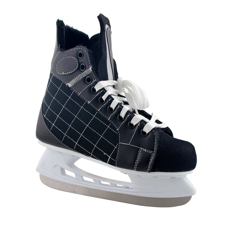 الكبار الطفل هوكي الجليد سكين التزلج أحذية رياضية الرجال النساء الجليد تزلج الخدع أحذية الثلج الحقيقي شفرة الجليد Patines التزلج الأسود ID19