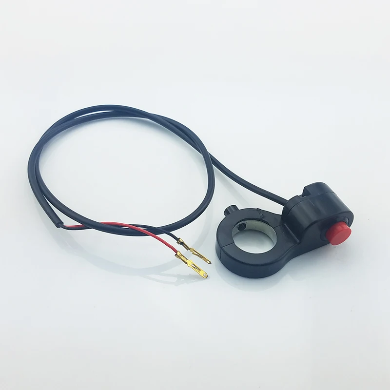 

ATV Horn Starter Kill Button Switch New 7/8'' Universal Motorcycle Handlebar Switch E-Bike Motor Single Switch 0.7m Cable