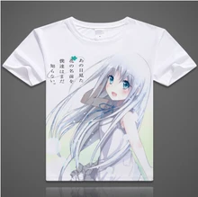 Anohana T shirt Honma Meiko Cosplay T Shirt Fashion Anime Cotton Tops Tee For Men Women