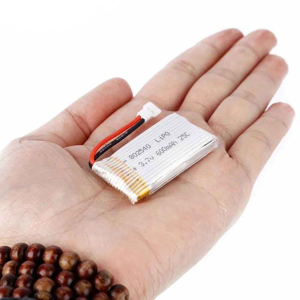 

2pcs/lot 3.7V 600mAh 25C Capacity Lipo Battery 802540 Molex 50005 No PVC