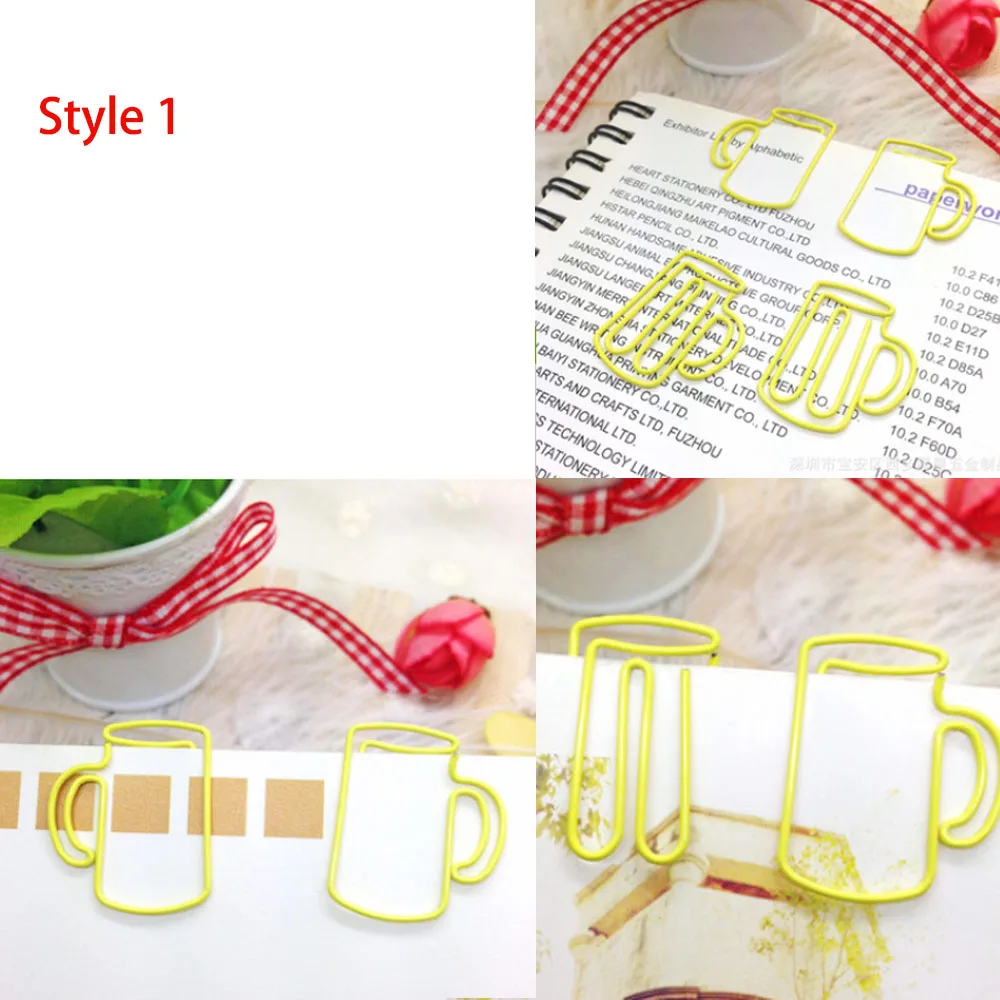

Pictures of 7 Style Cup Paper Clip for Reference / Note : not ready to sale yet