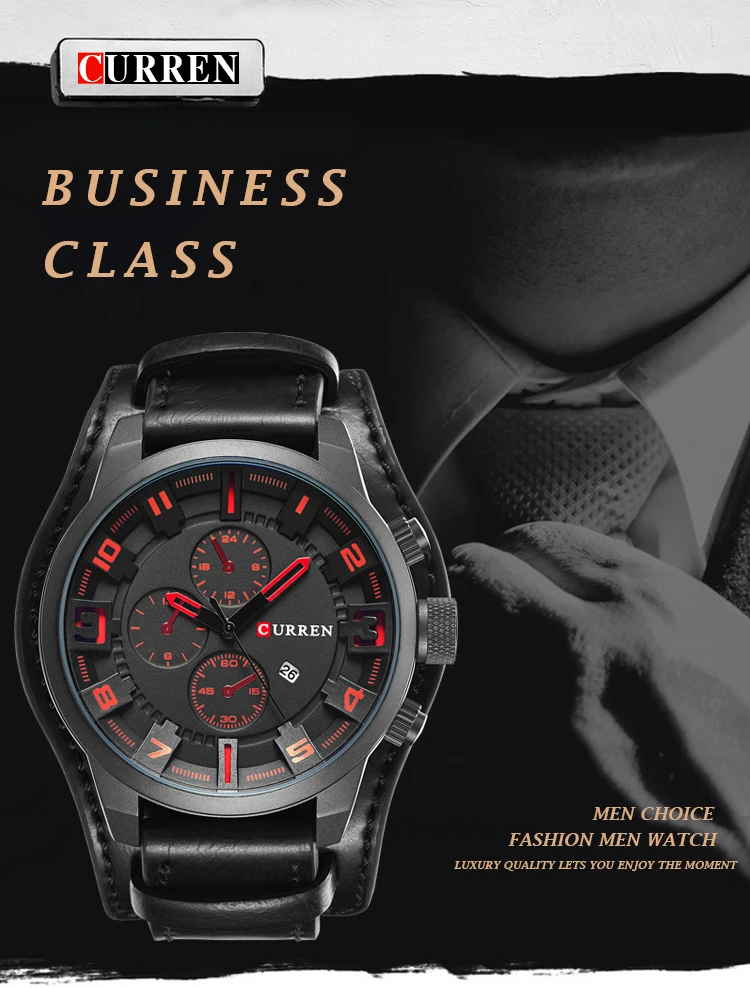 CURREN8225 мужские часы брендовые Роскошные модные повседневные деловые кварцевые часы водонепроницаемые наручные часы Hodinky Relogio Masculino