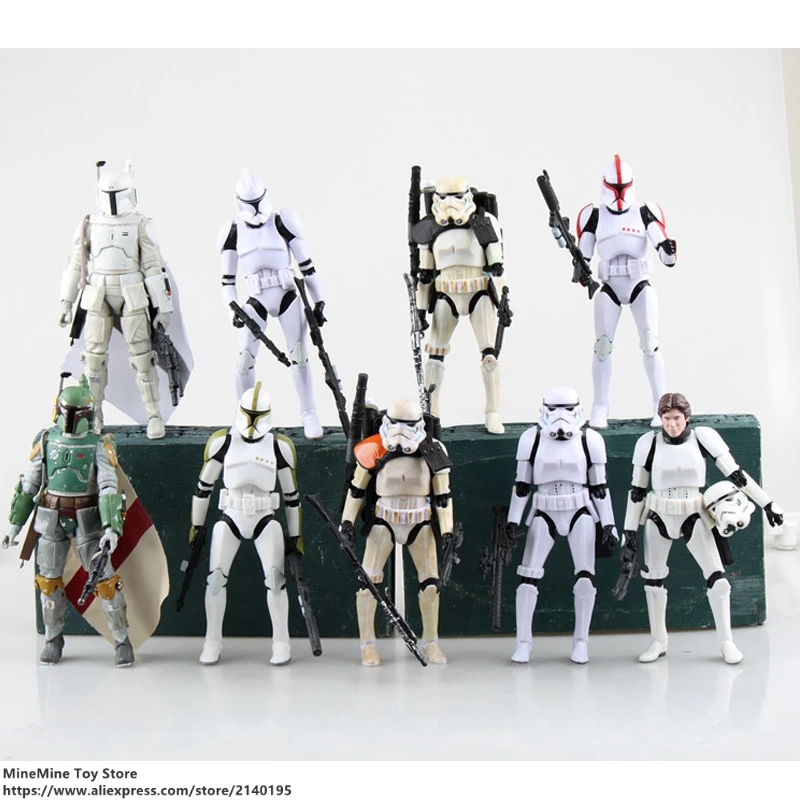 

ZXZ Star Wars Stormtrooper 9 styles 15cm Action Figure Posture Model Anime Decoration Collection Figurine Toys model children