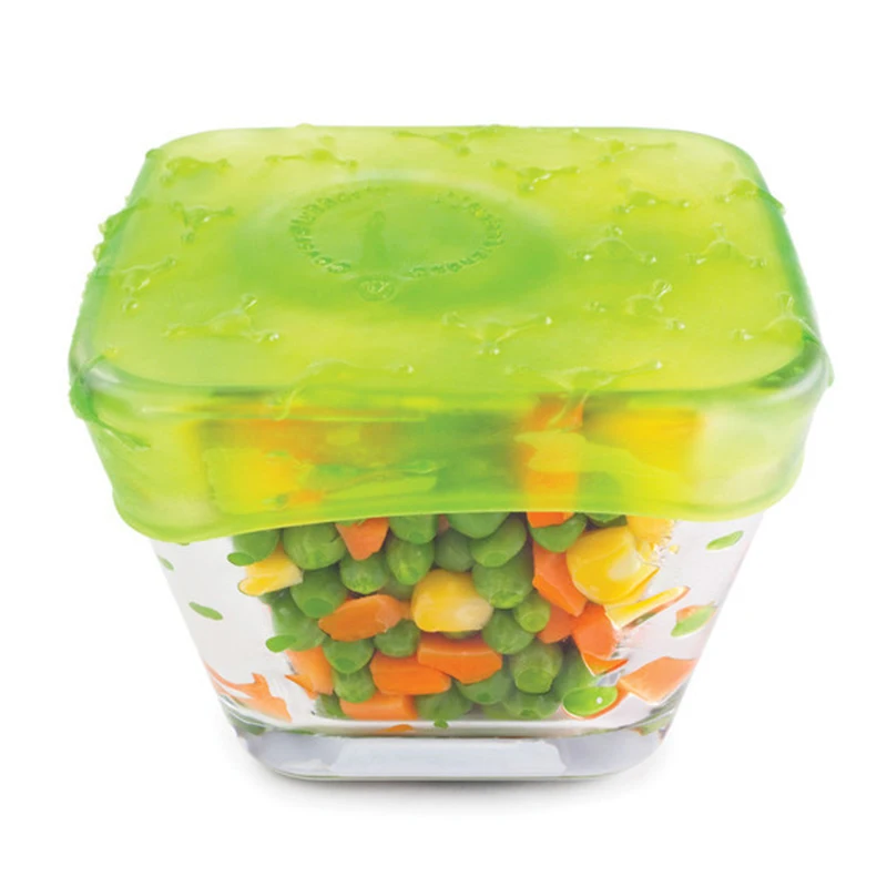 Khgdnor 3D 4 шт./компл. силиконовые контейнеры пищевые Стрейчевые чаши фрукты овощи свежести Крышка силиконовая пленка для обертывания