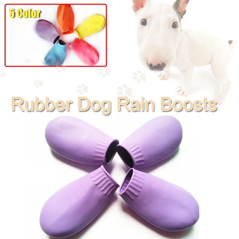 4 pcs /set waterproof dog boots super soft disposable dog boots S M L