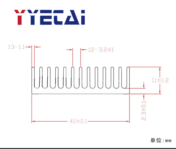 YongYeTai Радиатор Черный сломанный слот 20*20*6 мм чип теплоотвод корпусный блок