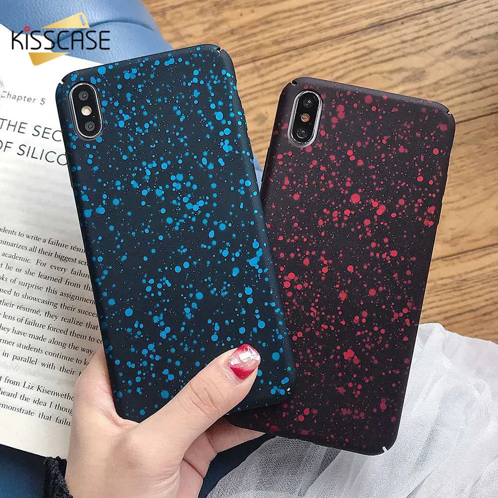 Жесткий чехол KISSCASE Spot для iPhone 7 XR XS Max X Funda 5S 5 6 Plus 6S 8 Capinha |