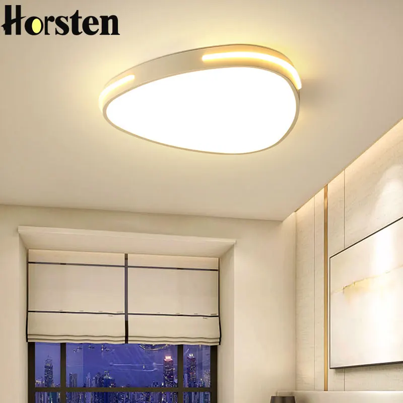 

Ultra-thin 5cm LED Ceiling Lights For Bedroom Remote Control Black White Ceiling Lamp For 5-15 Square Meters House Lighting