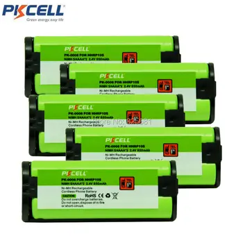

5Pack Cordless Phone Battery NI-MH 5/4AAA*2 850mAh 2.4V HHR-P105 PKCELL PK-0006