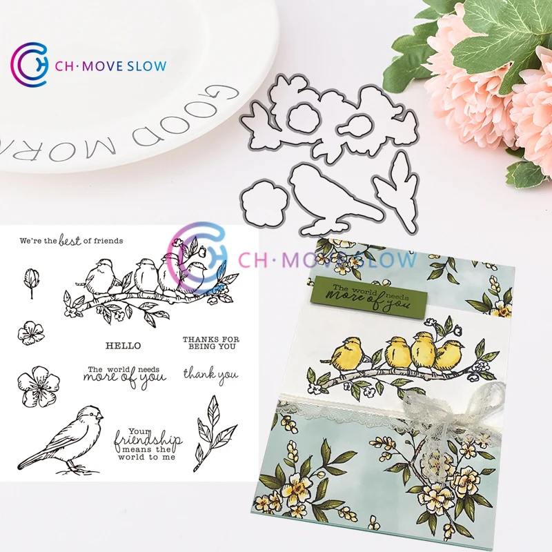 

CH Free as a Bird Metal Cutting Dies and stamps DIY Scrapbooking Card Stencil Paper Card Album Decoration Paper Cards Decoration