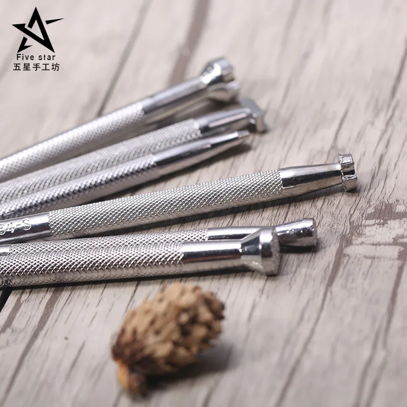 6pcs/sets Leather Engraving Tools DIY Leather Printing Tool Stamping